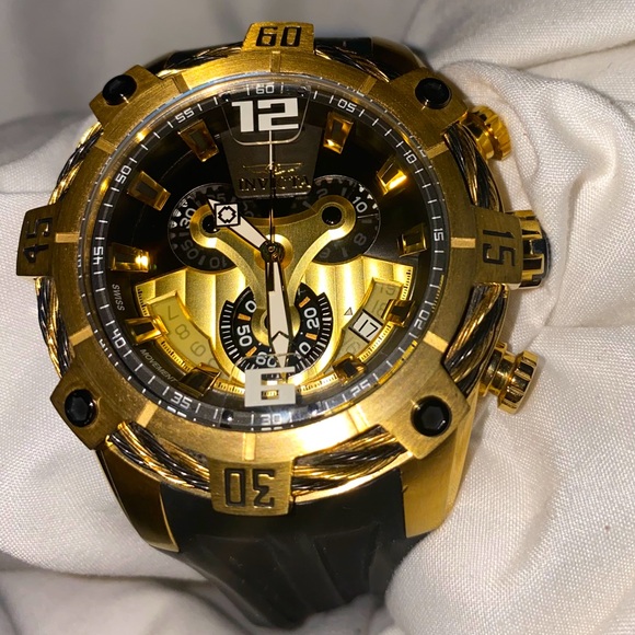 Invicta BOLT gold watch